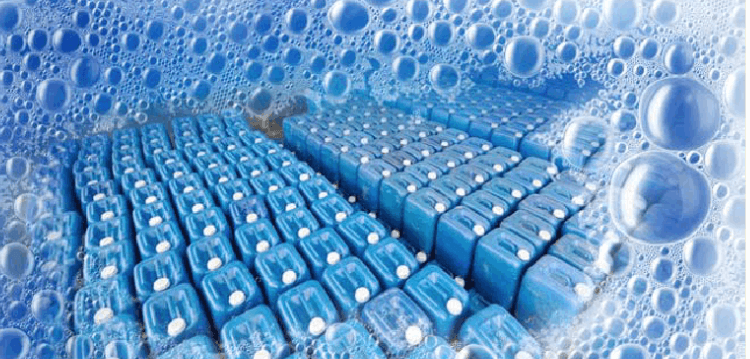 (圖:農藥產生泡沫)